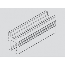 GEZE Levolan svěrný profil, dřevo/kov, 1000 mm, EV1