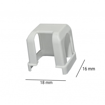 MACO krytka spodního závěsu rám krátká AS/DT/PVC RAL9016 bílá